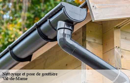 Nettoyage et pose de gouttière Val-de-Marne