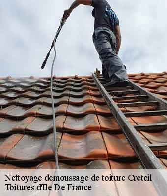 Nettoyage demoussage de toiture creteil-94000 Toitures d'Ile De France