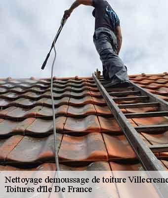 Nettoyage demoussage de toiture villecresnes-94440 Toitures d'Ile De France